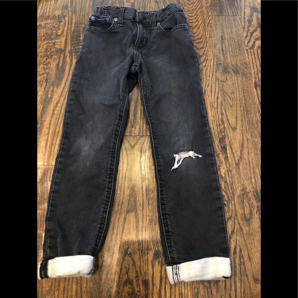 Ralph Lauren Distressed Black Jeans Sz. 6